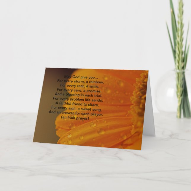 Tarjeta de felicitación de uso múltiple del rezo (Anverso)
