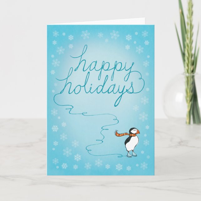 Tarjeta de felicitación de vacaciones (Anverso)