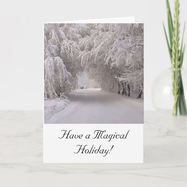 Tarjeta de felicitación de vacaciones (Anverso)