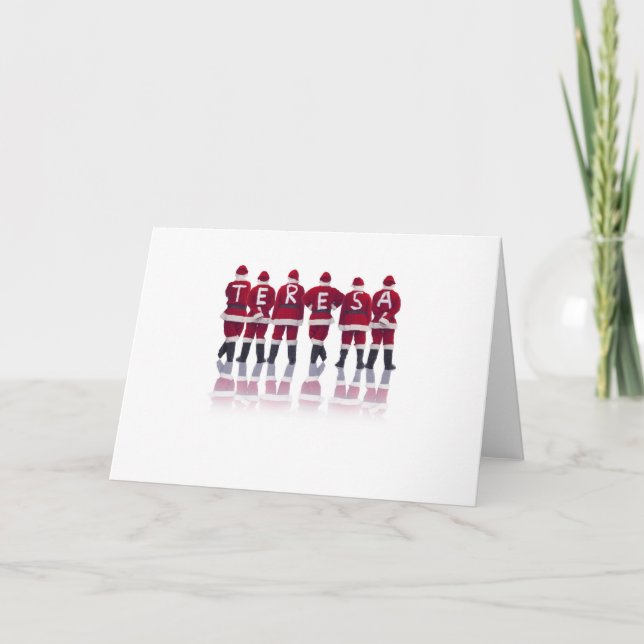 Tarjeta de felicitación de vacaciones con cualquie (Anverso)