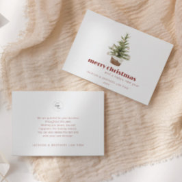 Tarjeta de felicitación de vacaciones de la empres