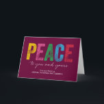 Tarjeta de felicitación de vacaciones de negocios<br><div class="desc">Difunde alegría esta temporada de vacaciones con estas modas y elegantes tarjetas de vacaciones de los diseños de pulpa Naranja. El color de fondo se puede personalizar en línea o visitar orangepulpdesign.com para obtener más colores disponibles. Colores Personalizados y artículos coincidentes disponibles bajo petición. Póngase en contacto con nosotros para...</div>