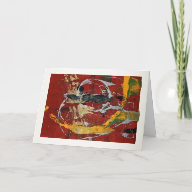 Tarjeta de Felicitación de Vacaciones de Oro Bizan (Anverso)