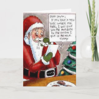Tarjeta de felicitación de vacaciones de Santa