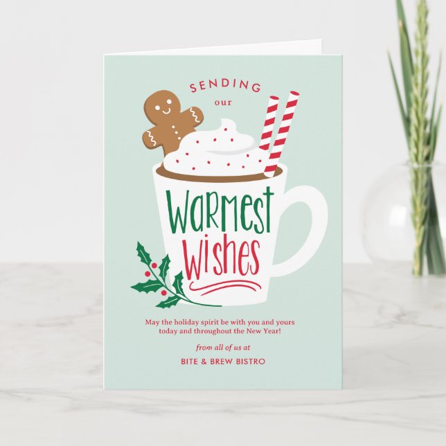 Tarjeta de felicitación de vacaciones de vacacione (Anverso)