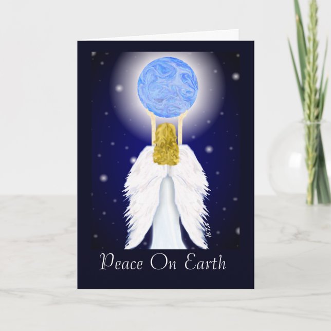 Tarjeta de felicitación de vacaciones en buenas ma (Anverso)