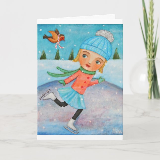 Tarjeta de felicitación de vacaciones exclusiva pa (Anverso)