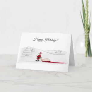 Tarjeta de Felicitación de Vacaciones Felices