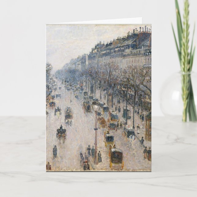 Tarjeta de Felicitación de Vacaciones Francesa (Anverso)