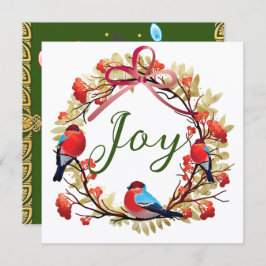 Tarjeta de felicitación de vacaciones para Navidad