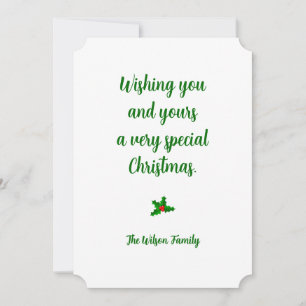 Tarjeta de Felicitación de Vacaciones Personalizad