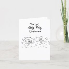 Tarjeta de felicitación de vacaciones : Sr. y Sra.