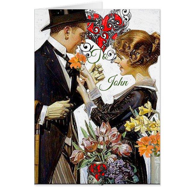 Tarjeta de felicitación de Valentine (Frente)