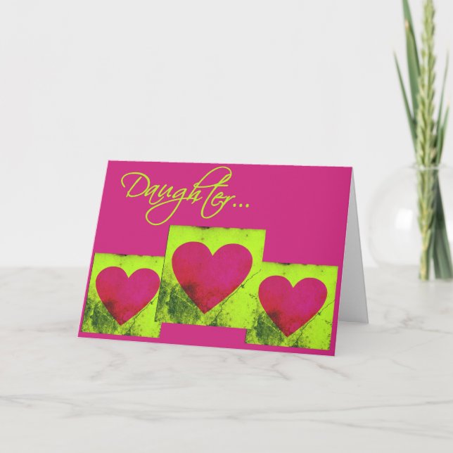 Tarjeta de felicitación de Valentine Daughter Trip (Anverso)