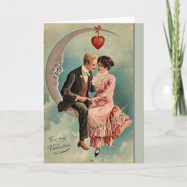 Tarjeta de felicitación de valetina vintage (Anverso)
