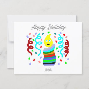 Tarjeta de Felicitación de Vela de Cumpleaños