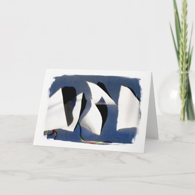 " Tarjeta de felicitación de velas de papel " (Anverso)