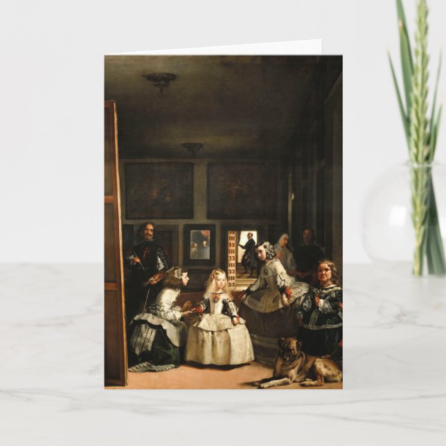 Tarjeta de felicitación de Velázquez Las Meninas (Anverso)