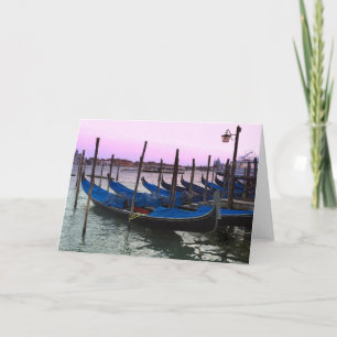 Tarjeta de felicitación de Venecia Italia