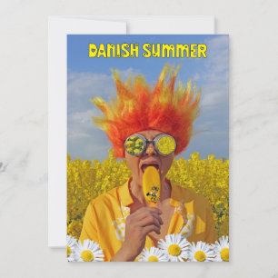 ¡Tarjeta de felicitación de verano danesa súper ge