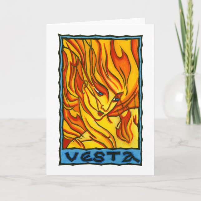 Tarjeta de felicitación de Vesta (Anverso)