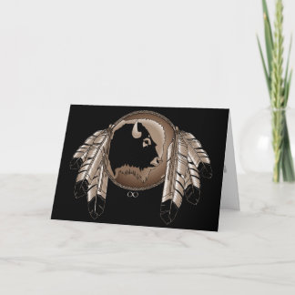 Tarjeta de felicitación de vida salvaje nativa Met