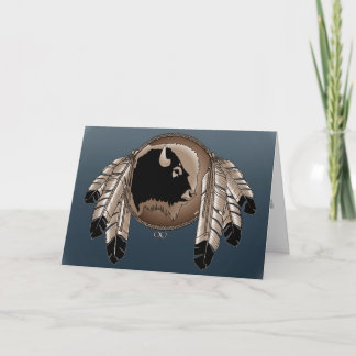 Tarjeta de felicitación de vida salvaje nativa Met
