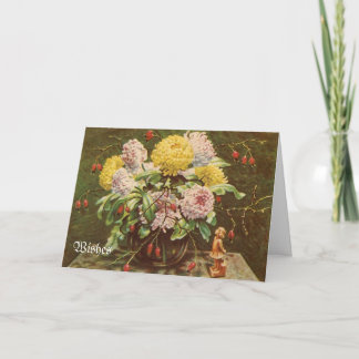 Tarjeta de felicitación de vintage