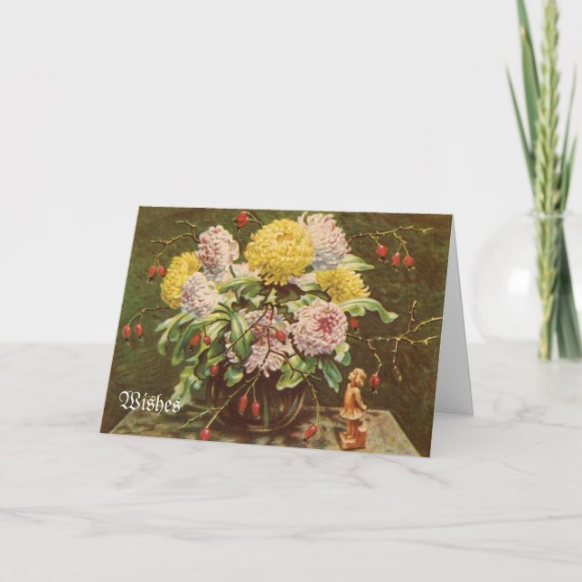 Tarjeta de felicitación de vintage (Anverso)