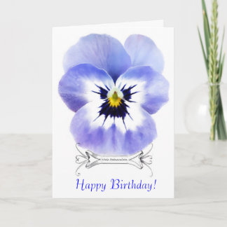 Tarjeta de felicitación de Viola Vintage