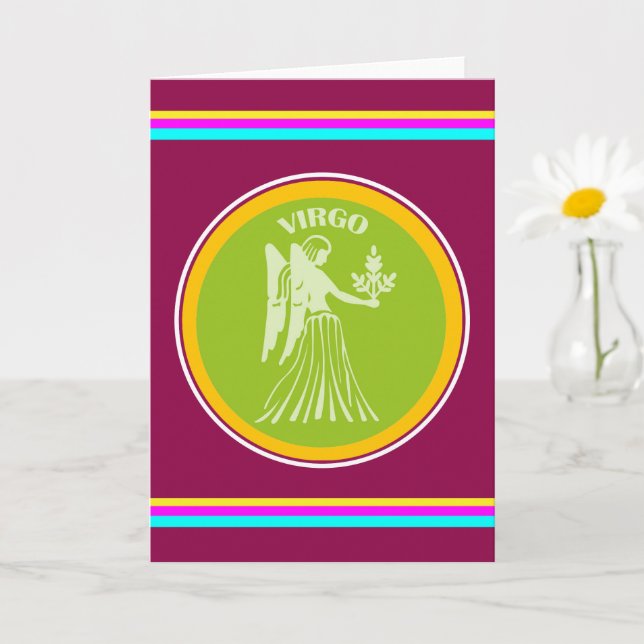 Tarjeta de felicitación de Virgo (Planta pequeña)
