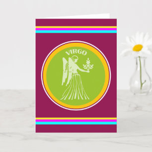 Tarjeta de felicitación de Virgo