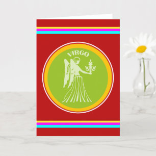 Tarjeta de felicitación de Virgo