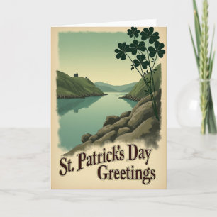 Tarjeta de Felicitación de Vista de Castillo Irlan