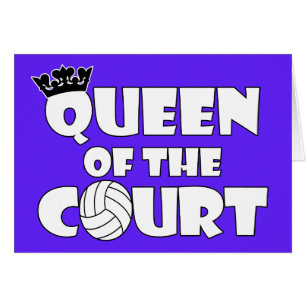Tarjeta de felicitación de voleibol de la Reina de