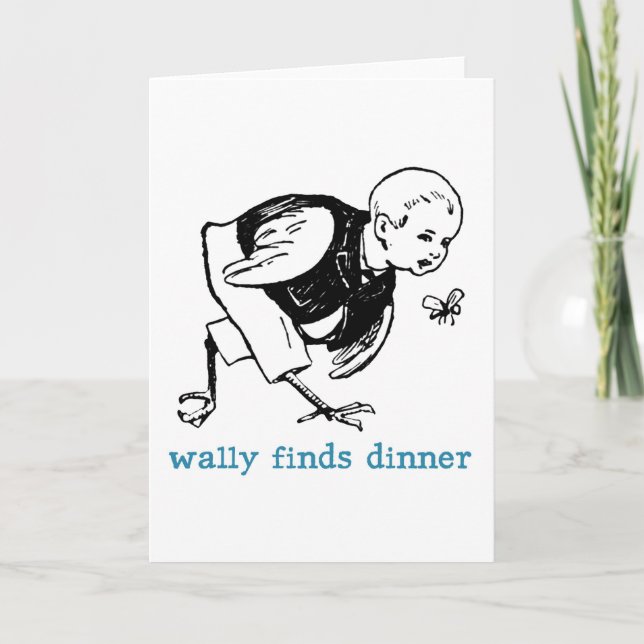 Tarjeta de felicitación de Wally's Dinner (Anverso)