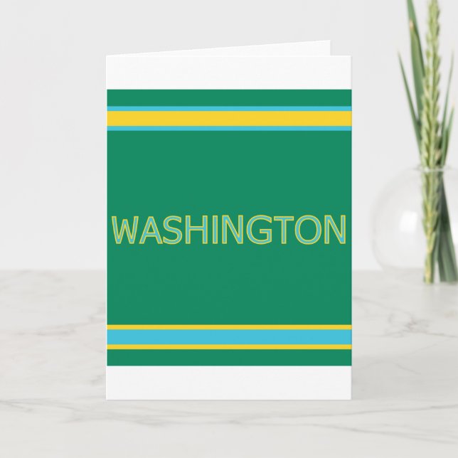 Tarjeta de felicitación de Washington (Anverso)