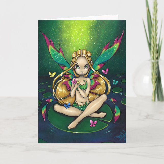 Tarjeta de felicitación de "Waterlily" (Anverso)