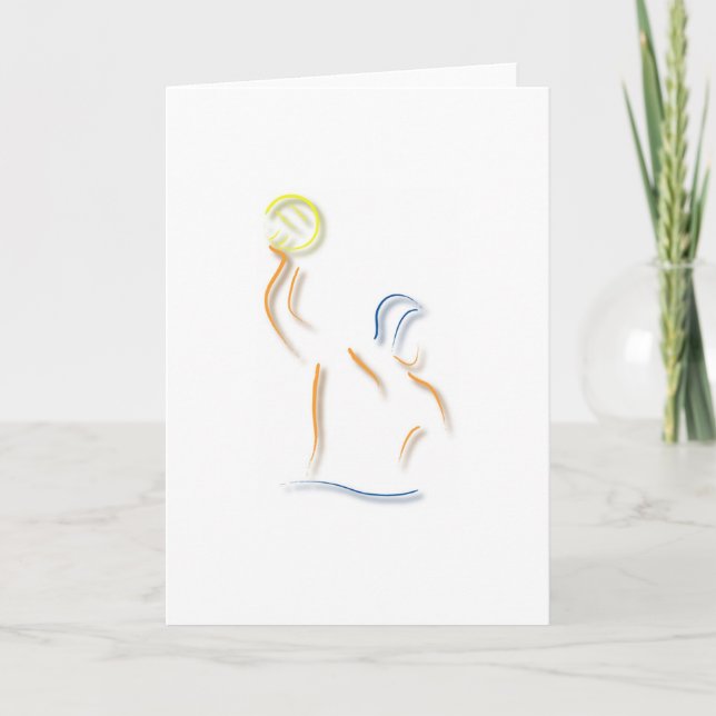 Tarjeta de felicitación de Waterpolo (Anverso)
