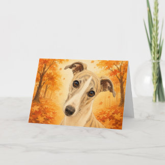 Tarjeta de felicitación de Whippet