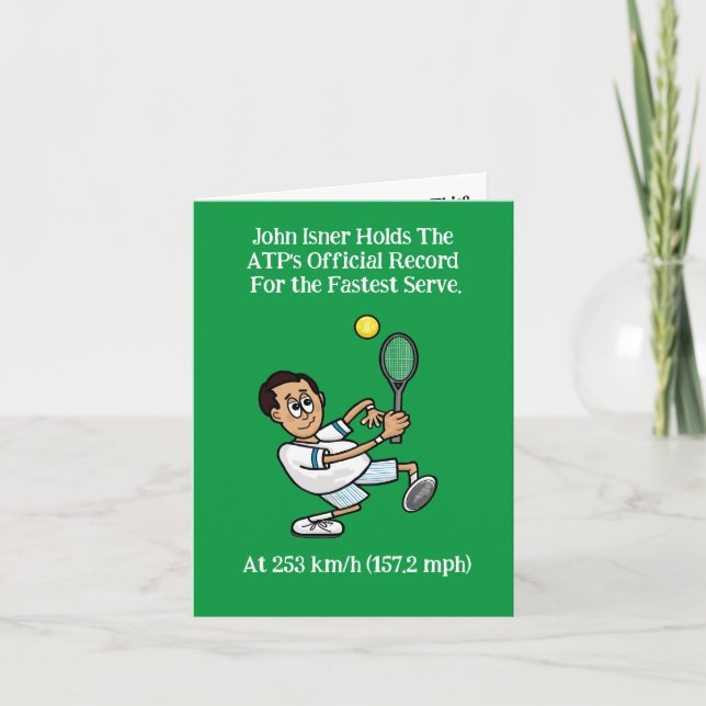 tarjeta de felicitación de World Tennis Day más rá (Anverso)