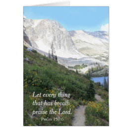 Tarjeta de felicitación de Wyoming Mountains