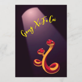 Tarjeta de felicitación de Year of Snake (Spotligh