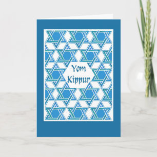 Tarjeta de felicitación de Yom Kipur - estrella