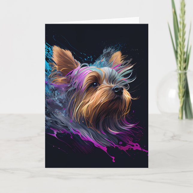 Tarjeta de felicitación de Yorkie All Occasions (Anverso)