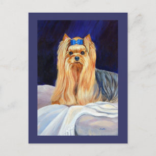 Tarjeta de felicitación de Yorkshire Terrier