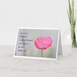 Tarjeta de felicitación del 11:28 de Matthew