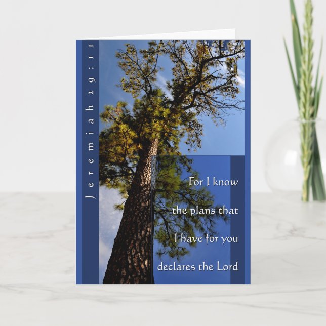 Tarjeta de felicitación del 29:11 de Jeremiah (Anverso)