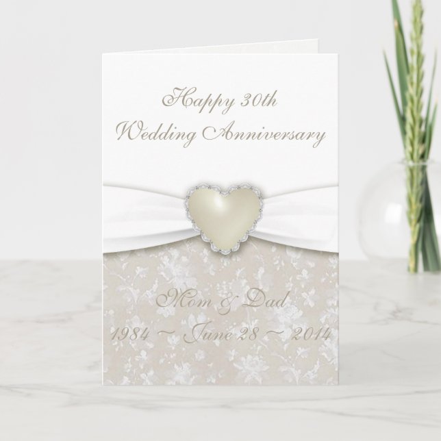 Tarjeta de felicitación del 30 aniversario del Bod (Anverso)