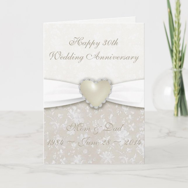 Tarjeta de felicitación del 30 aniversario del Bod (Anverso)